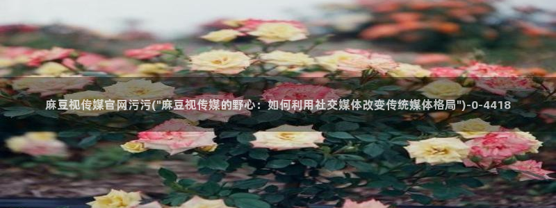 麻豆视频 视频：麻豆视传媒官网污污(\